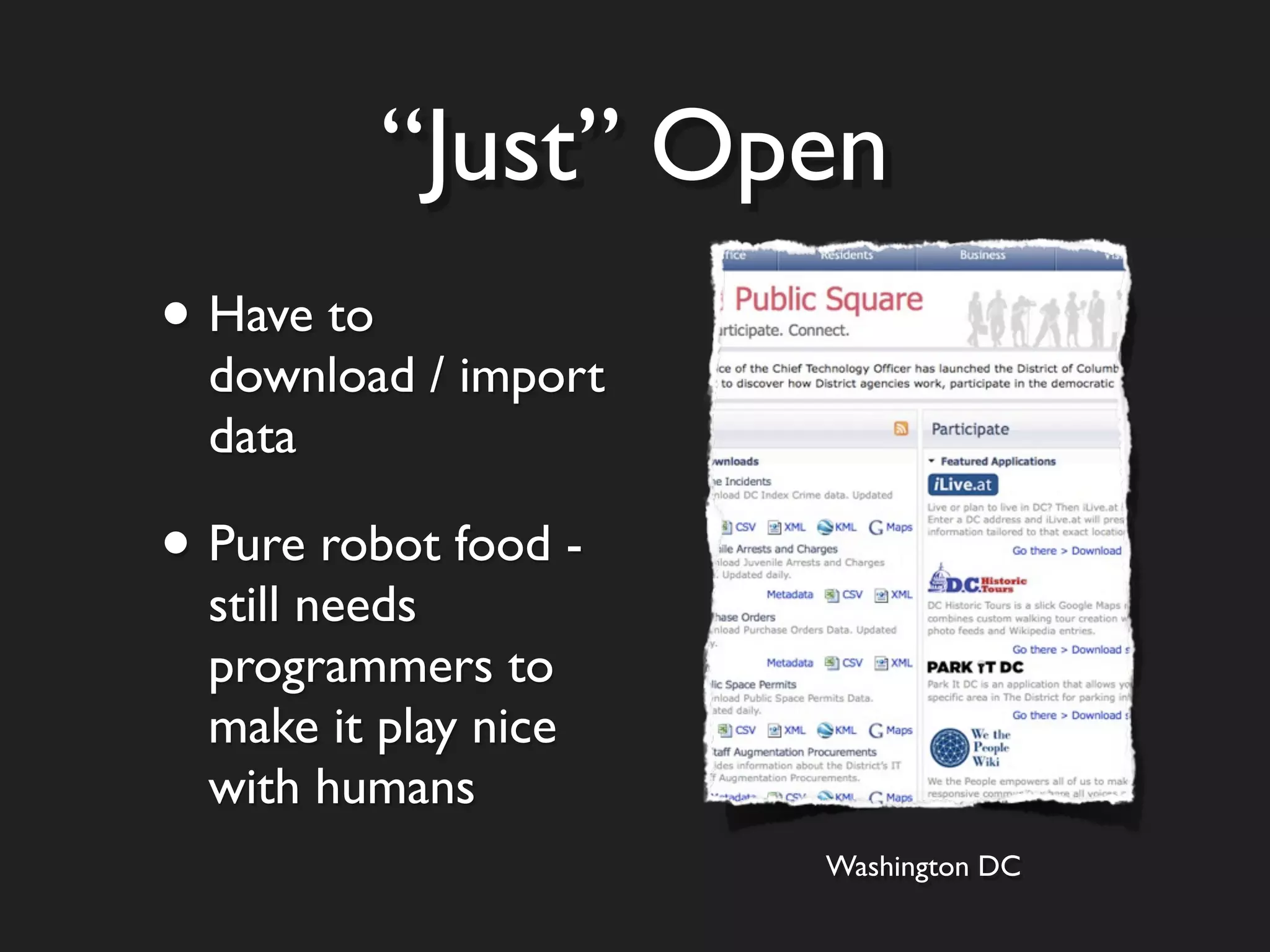 Open Data Semantic Web Community Barn Raising