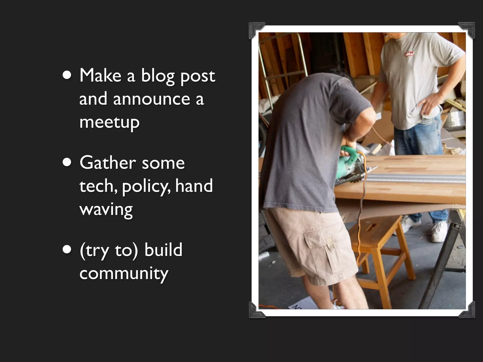 Open Data Semantic Web Community Barn Raising