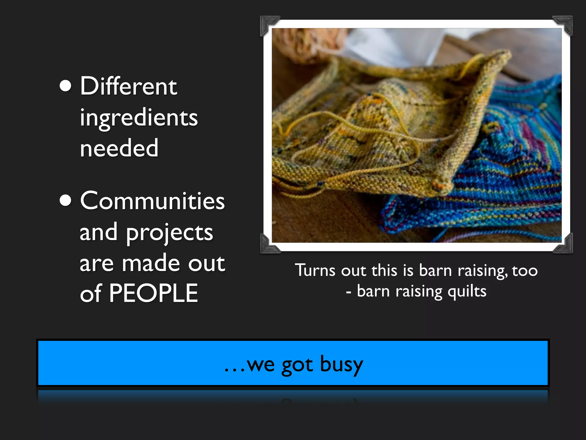 Open Data Semantic Web Community Barn Raising