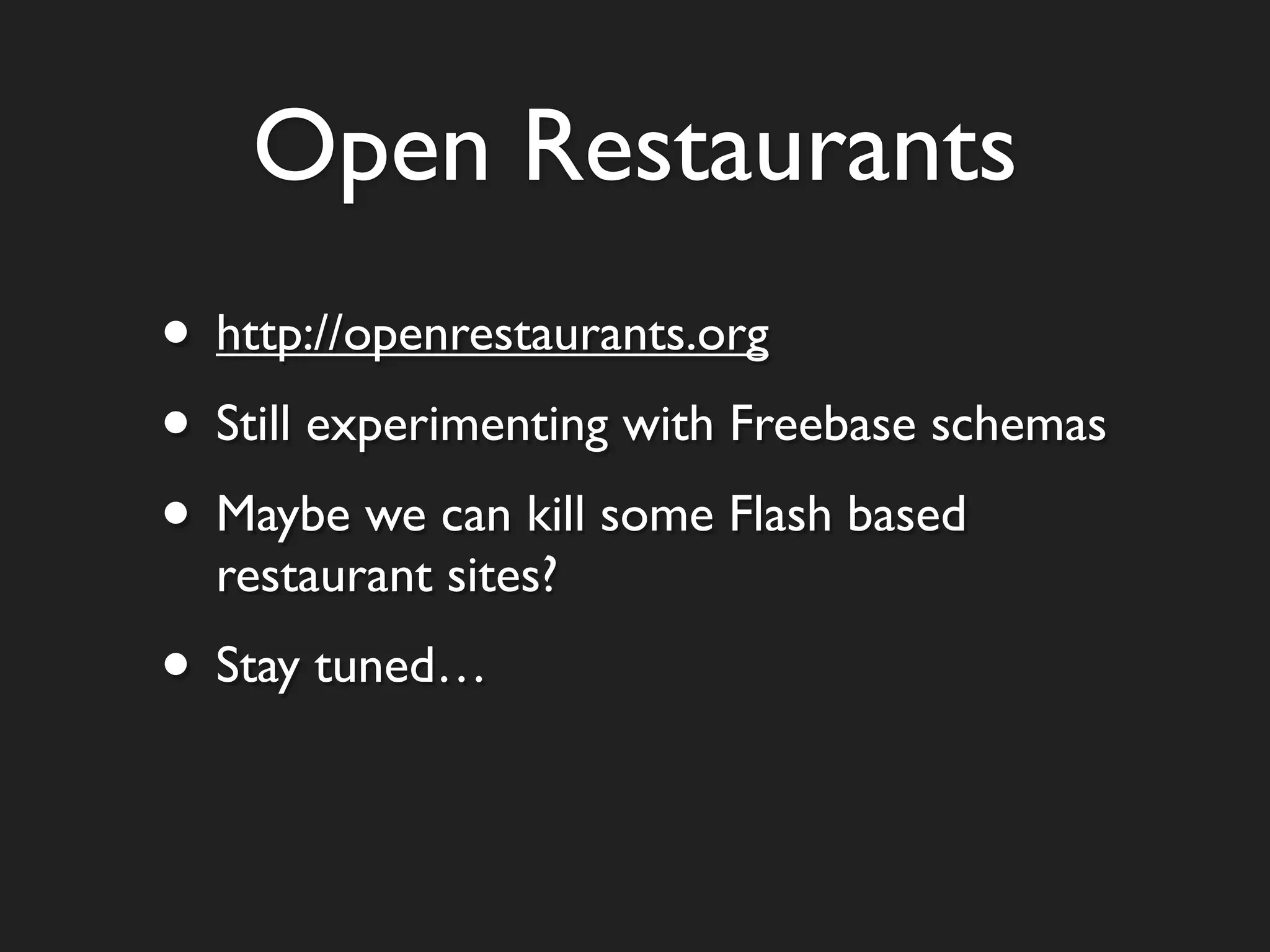 Open Data Semantic Web Community Barn Raising