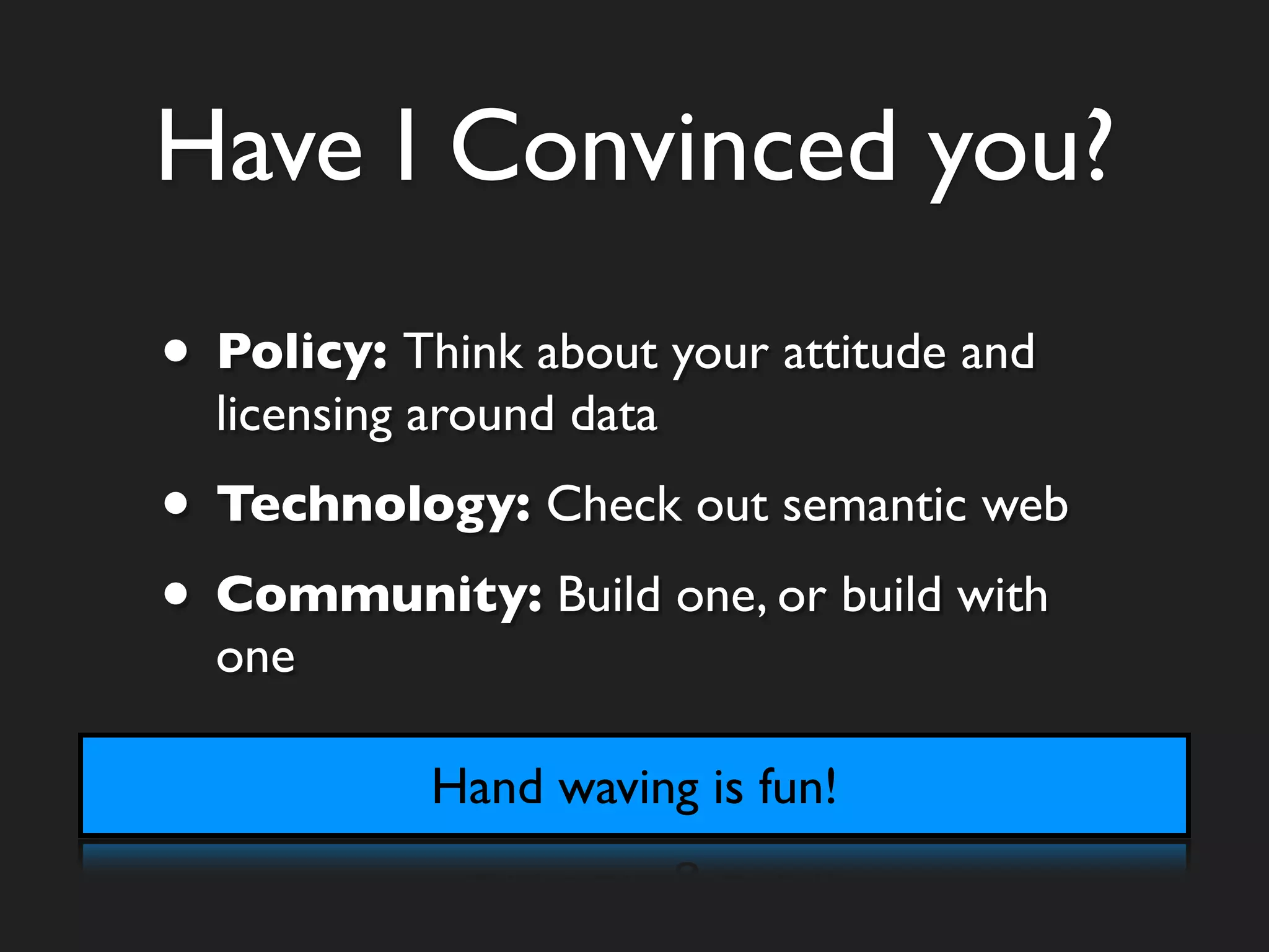 Open Data Semantic Web Community Barn Raising