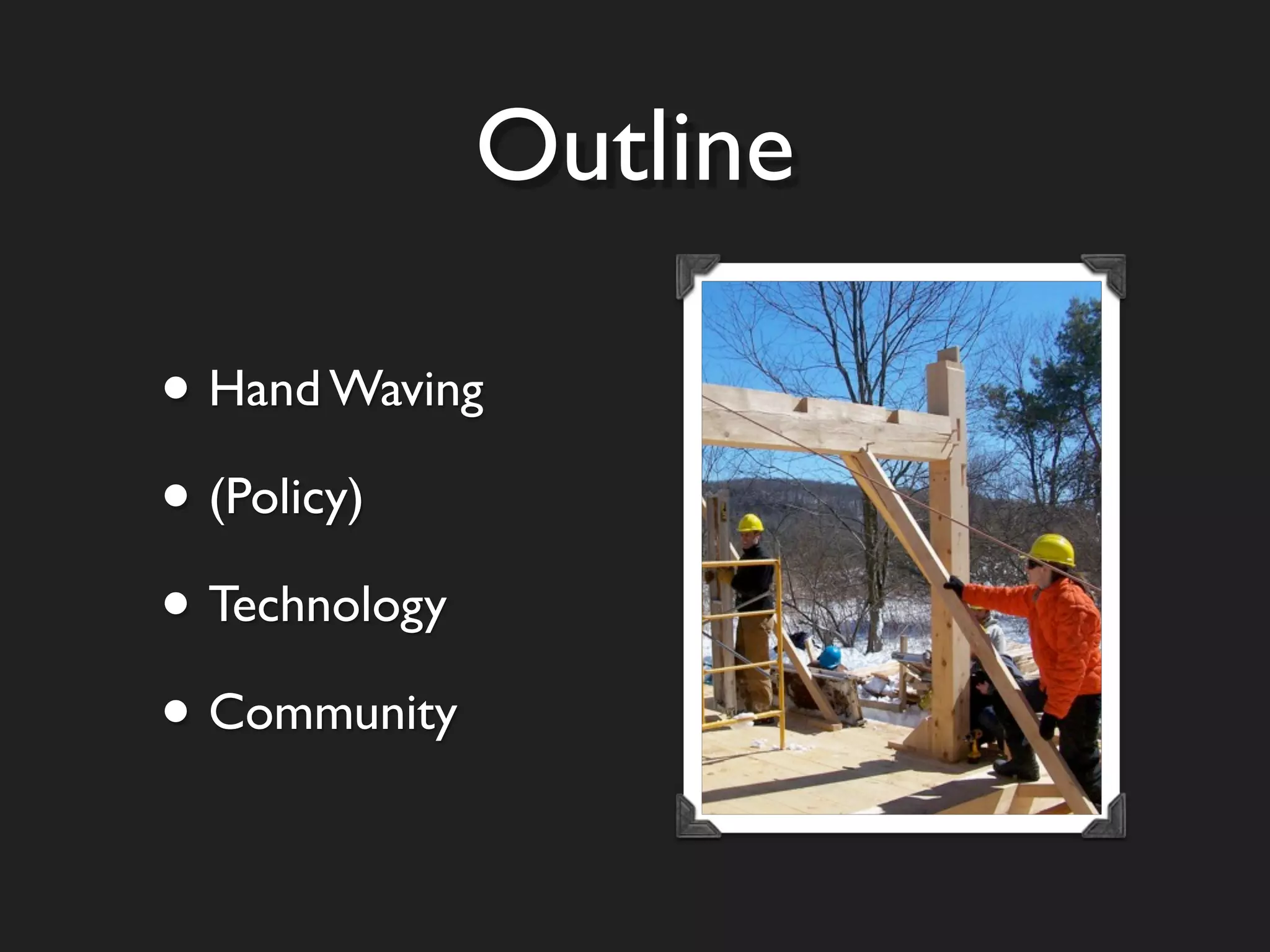 Open Data Semantic Web Community Barn Raising