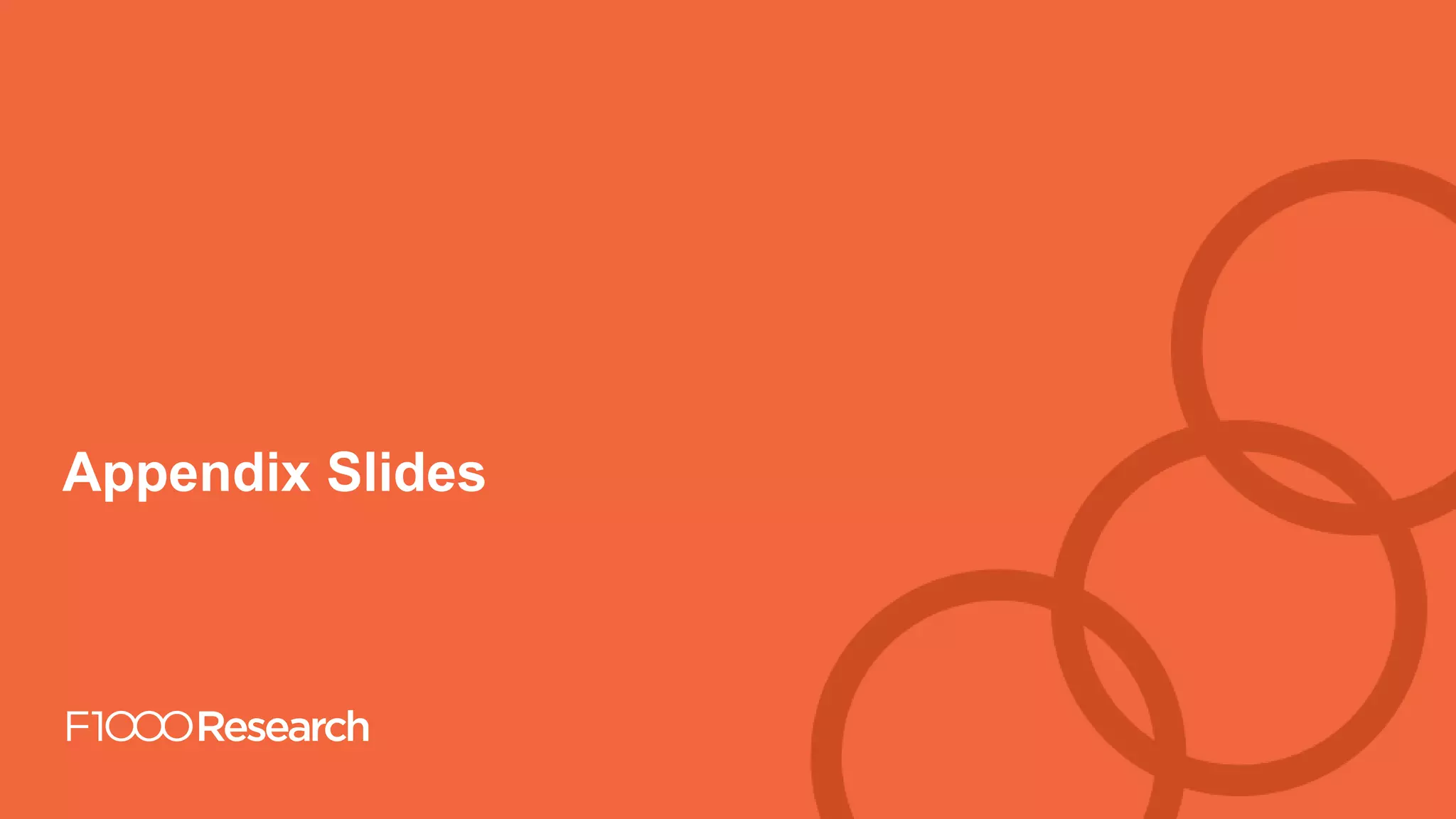 Information Classification: General
Appendix Slides
 