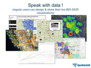 Speak with data ! (regular users can design & share their live BIG DATA visualizations)  