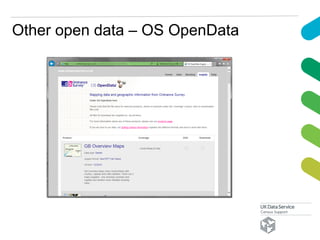 Other open data – OS OpenData
 