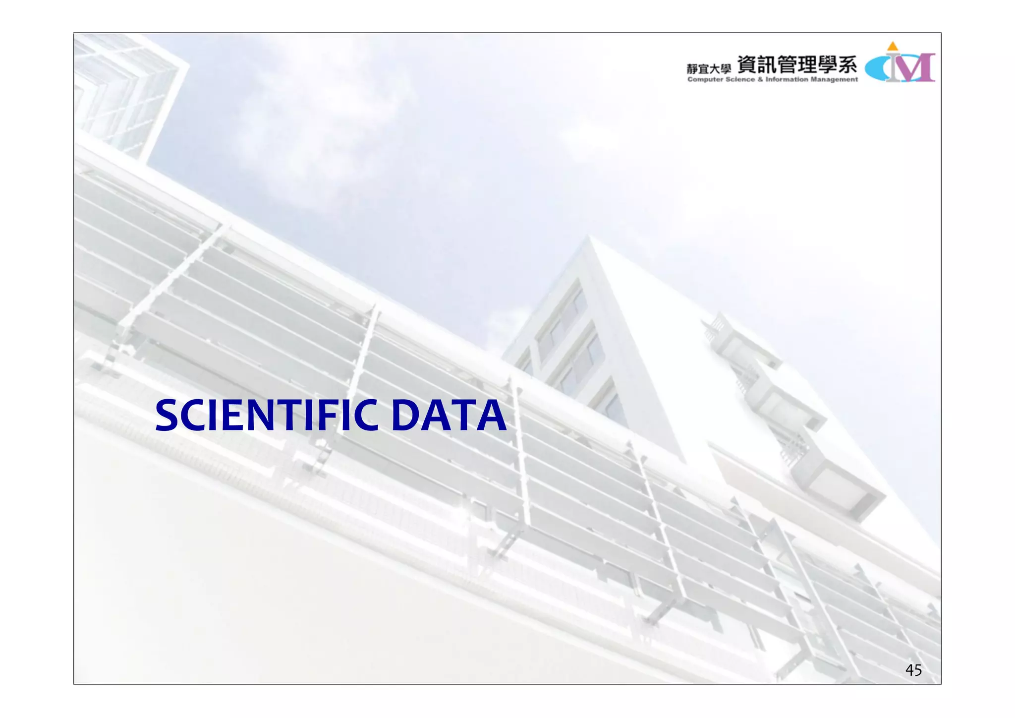 SCIENTIFIC DATA
45
 
