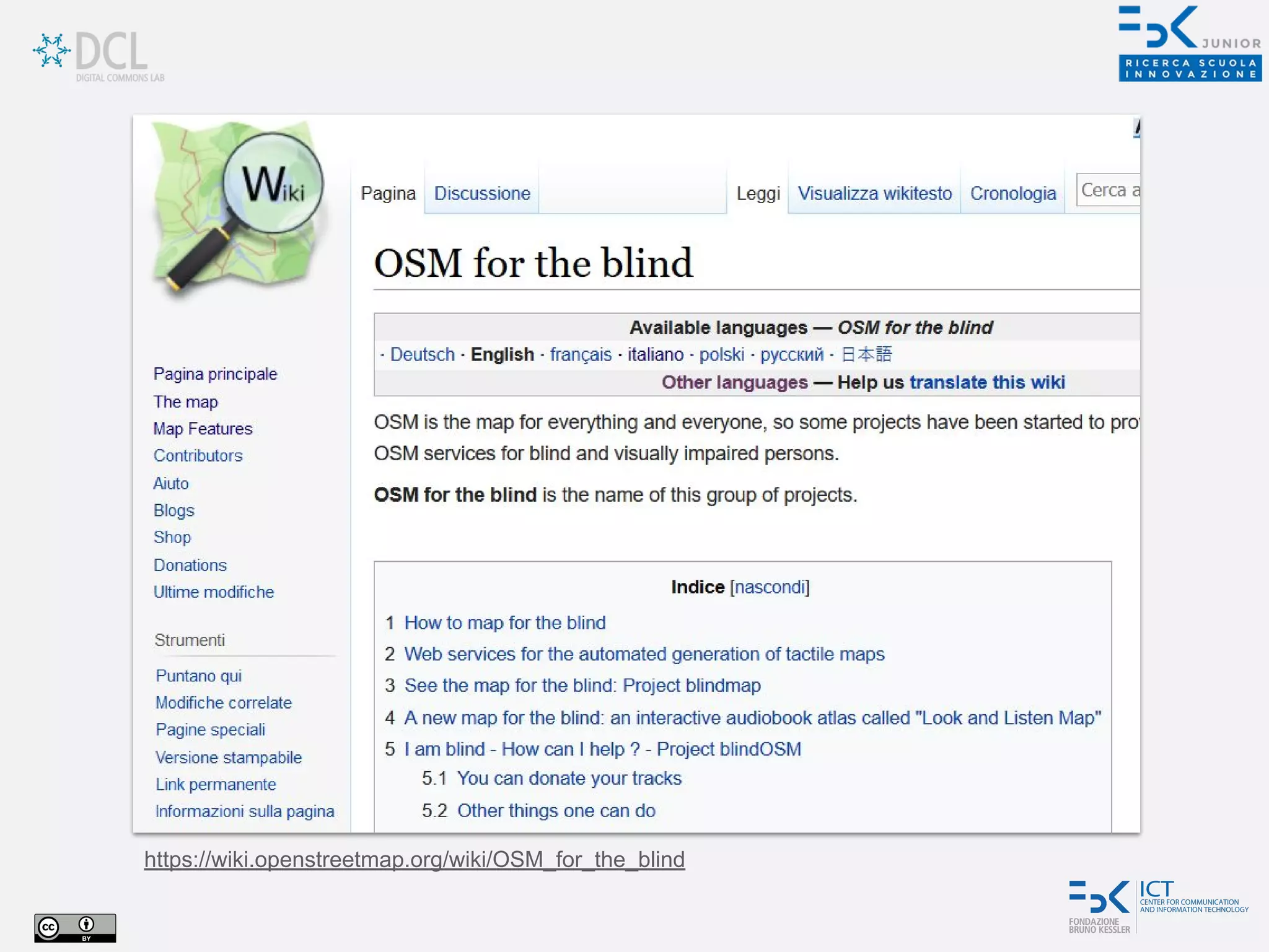https://wiki.openstreetmap.org/wiki/OSM_for_the_blind
 