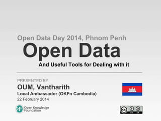 Open Data Day 2014, Phnom Penh

Open Data
And Useful Tools for Dealing with it
PRESENTED BY

OUM, Vantharith
Local Ambassador (OKFn Cambodia)
22 February 2014

 