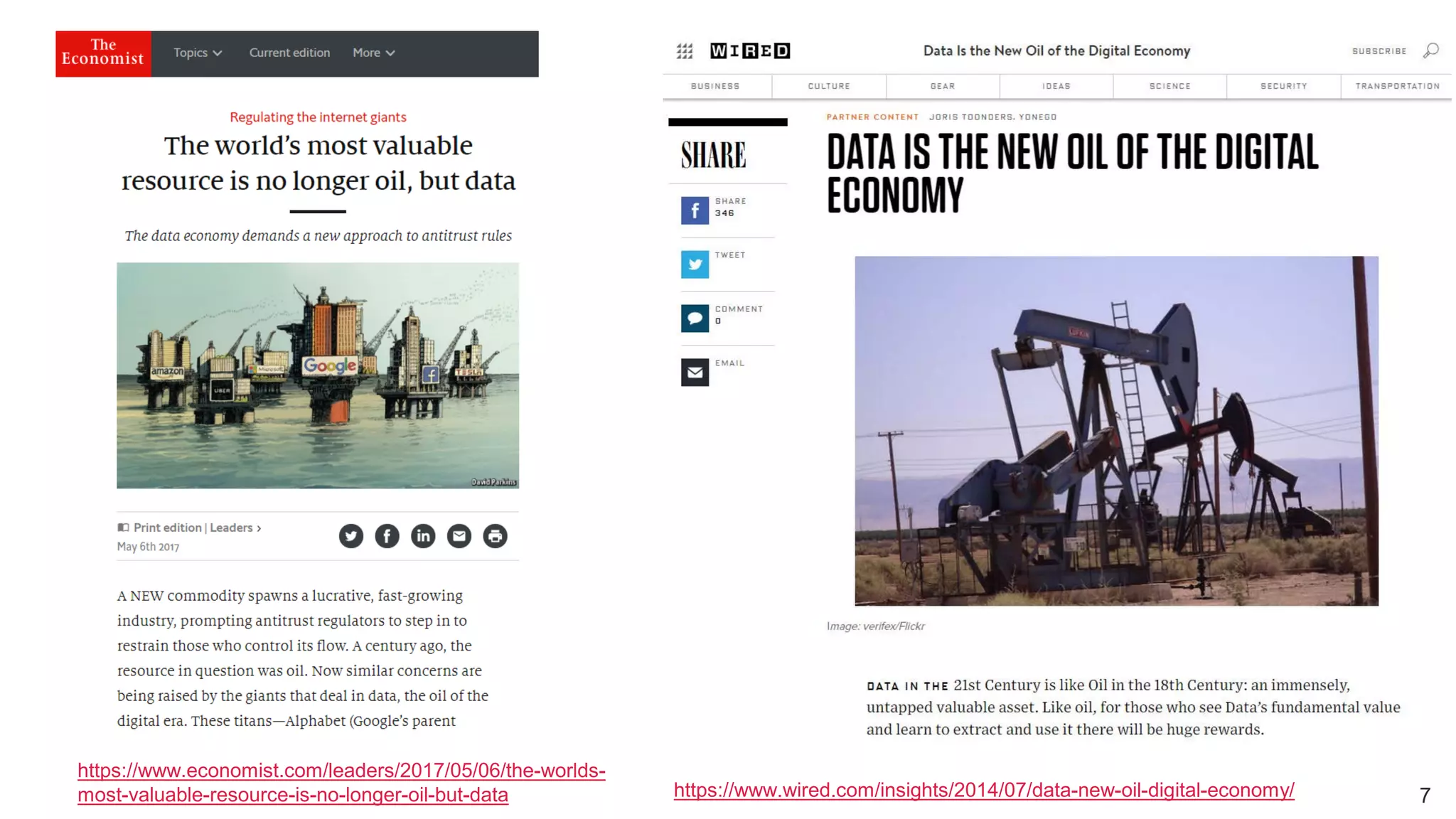Universität Zürich Lunchveranstaltung: Open Data und Datenvisualisierungen
728. November 2018 – Forschungsstelle Digitale Nachhaltigkeit 7https://www.wired.com/insights/2014/07/data-new-oil-digital-economy/
https://www.economist.com/leaders/2017/05/06/the-worlds-
most-valuable-resource-is-no-longer-oil-but-data
 