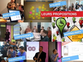 S
                                ATELIER



BARC
     A   MP S               LEURS PROPOSITIONS




                                                         TY
                                                 IN G PAR
                       ES                    MAPP
            CONF ERENC




             N
    HAC KATHO                               PITCH
                                                  S
 