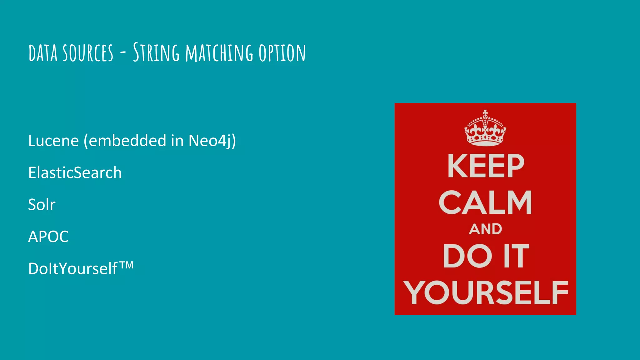 data sources - String matching option
™
 