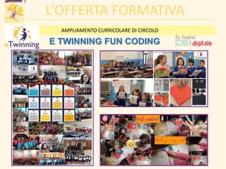 L’OFFERTA FORMATIVA
E TWINNING FUN CODING
AMPLIAMENTO CURRICOLARE DI CIRCOLO
 