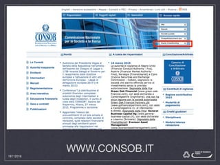 WWW.CONSOB.IT
18112016
 