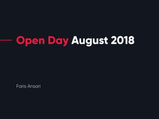 Frappe Open Day - August 2018