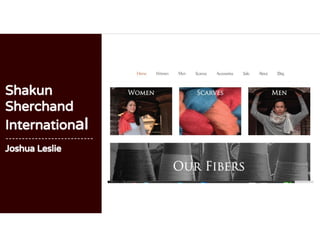 Shakun
Sherchand
International
---------------------------
Joshua Leslie
 