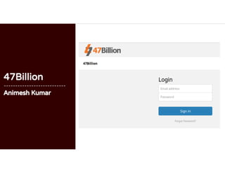 47Billion
---------------------------
Animesh Kumar
 