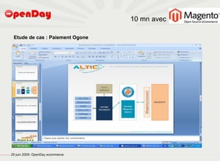 10 mn avec

                                                          Etude de cas : Paiement Ogone




file:///home/pptfactory/temp/20090704075955/footer.jpg
                                                         29 juin 2009- OpenDay ecommerce
 