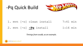 1. mvn [-o] clean install 7:41 min
2. mvn [-o] -Pq install 1:16 min
 