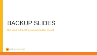 BACKUP SLIDES
Not used in the 30’ presentation (too much)
 