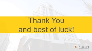 Thank You
and best of luck!