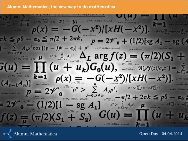 Open day, "The new way to do mathematics"