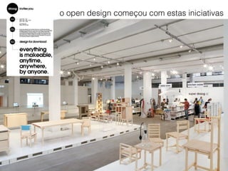 o open design começou com estas iniciativas 
 