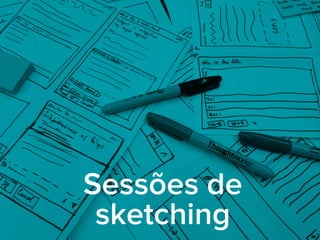 Sessões de
sketching
 