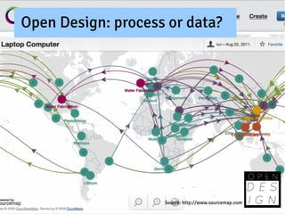 Open Design: process or data?




                    Source: http://www.sourcemap.com
 