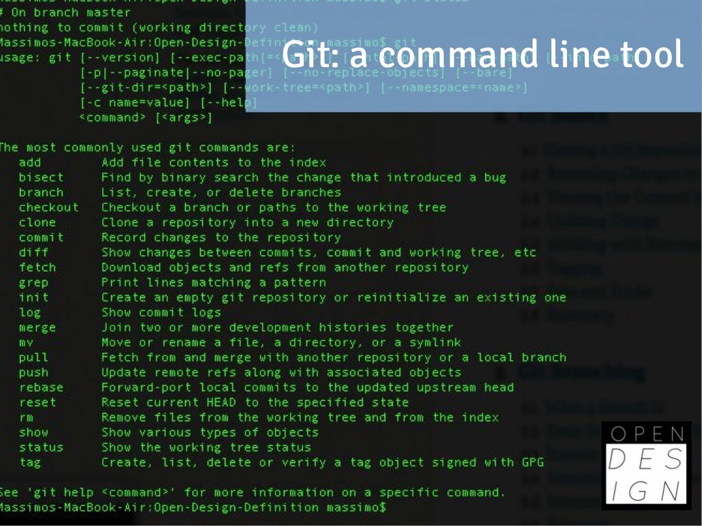 Git: a command line tool