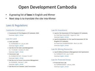 Open Development Cambodia | PPTX