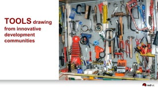 DEVOPS:
THE WHAT & THE WHY
TOOLS drawing
from innovative
development
communities
 