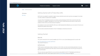 AT&T
APIs
 