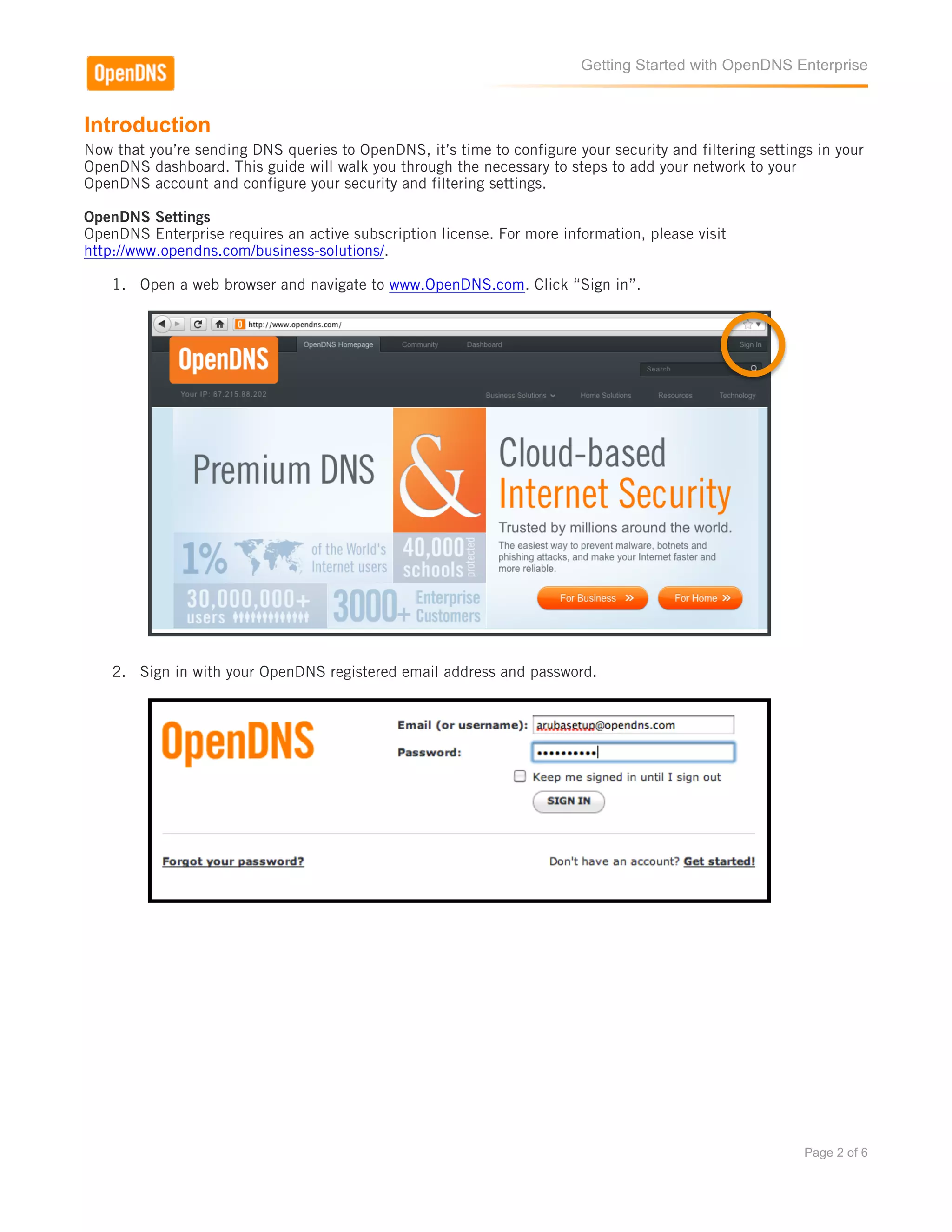 Open dns configuring opendns filtering | PDF