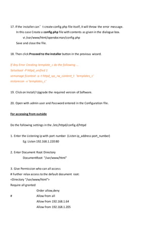 Document Management: Opendocman and LAMP installation on Cent OS | DOCX