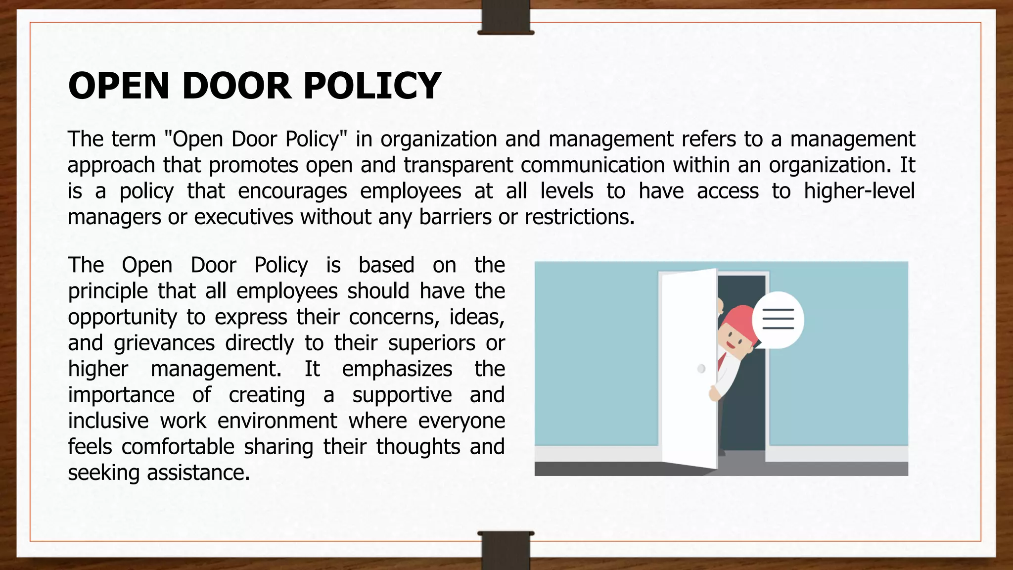 Open Door Policy and Models of Organizationn Culture.pptx
