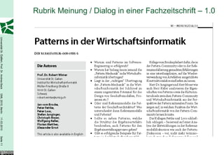 Rubrik Meinung / Dialog in einer Fachzeitschrift – 1.0 