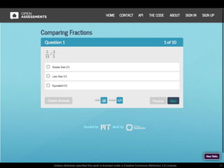 openassessments.org

Unless otherwise specified this work is licensed under a Creative Commons Attribution 3.0 License.

20

 