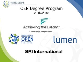 OER Degree Program
2016-2018
 