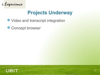 Project Greenfield: A New Way of Thinking about MIT OpenCourseWare
