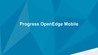 Progress OpenEdge Mobile
 