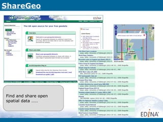 ShareGeo




Find and share open
spatial data ……
 