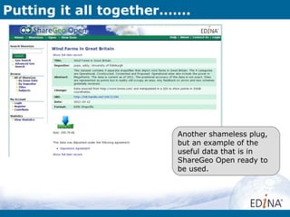 Putting it all together…….




                        Another shameless plug,
                        but an example of the
                        useful data that is in
                        ShareGeo Open ready to
                        be used.
 