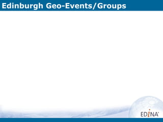 Edinburgh Geo-Events/Groups
 