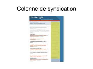 Colonne de syndication
 