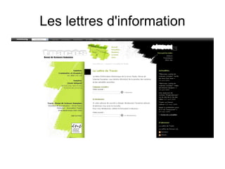 Les lettres d'information 