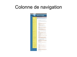Colonne de navigation 