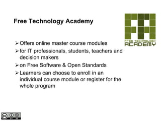 And offering official examination options (earning Bachelor credits)4