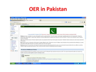 OER in Pakistan
 