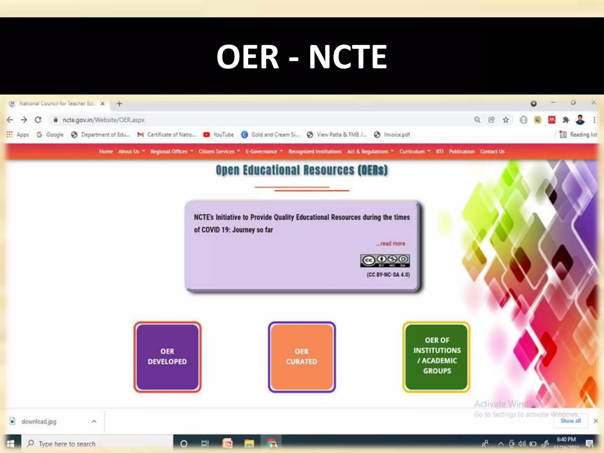 OER - NCTE
24
 