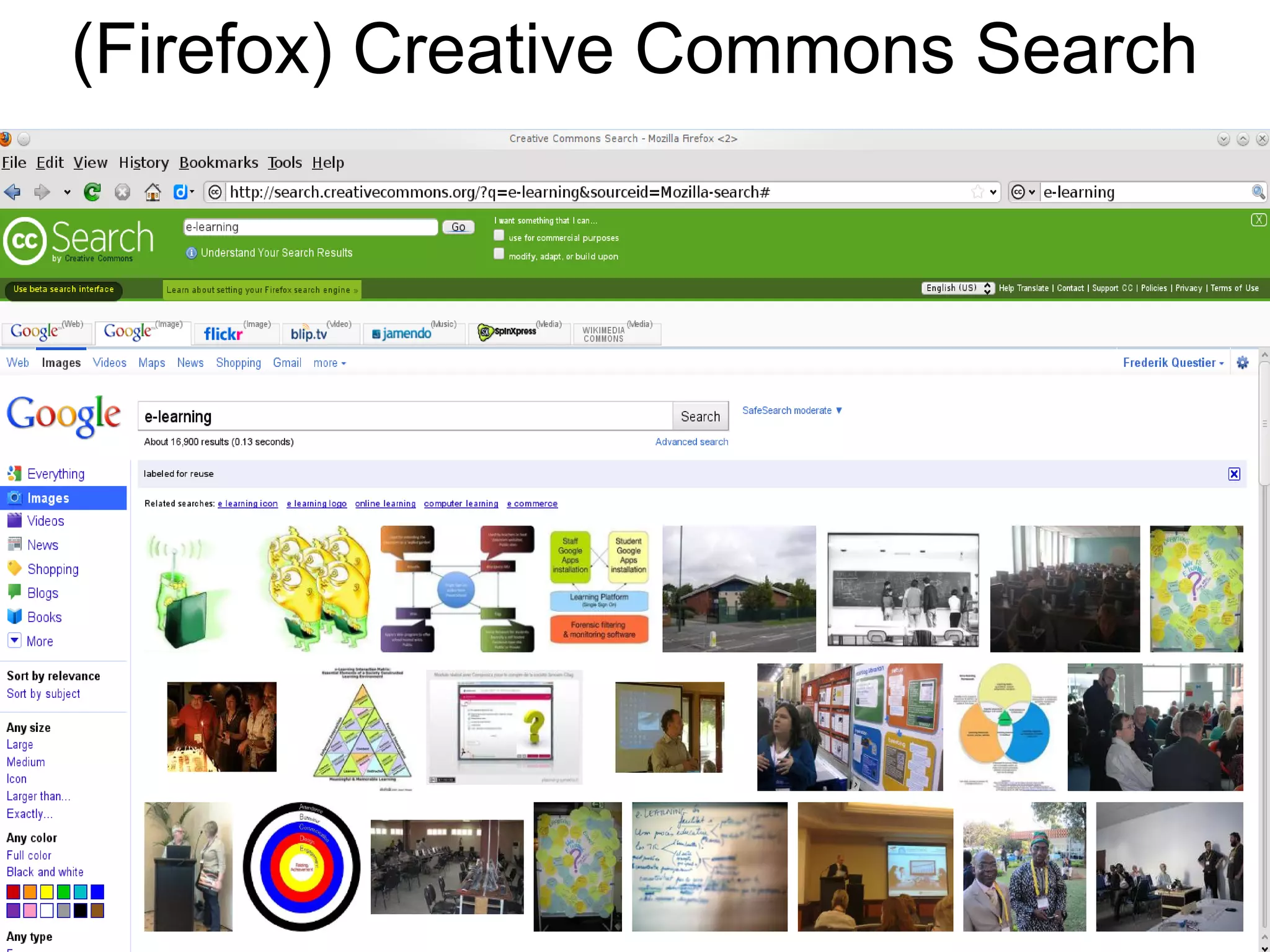 (Firefox) Creative Commons Search
 